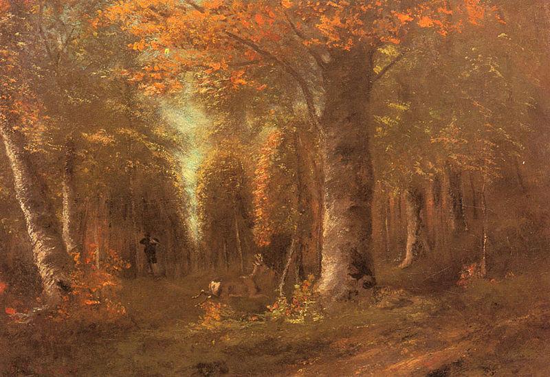 Gustave Courbet Forest in Autumn